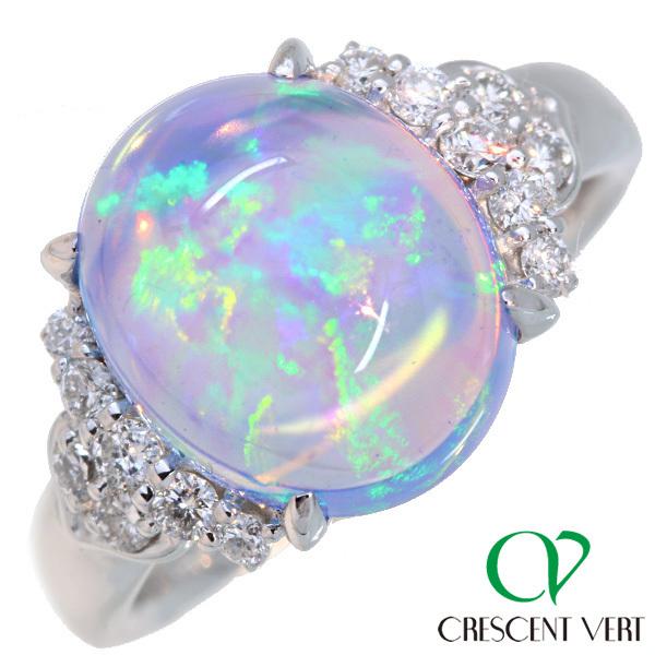 クレサンベール 京セラ 合成 ウォーター オパール リング/指輪 3.25ct 