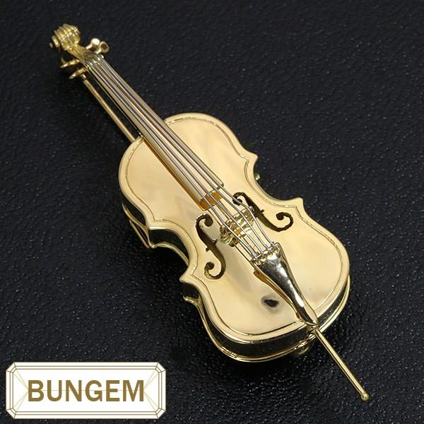 楽器GAKKI チェロ（ヴィオロンチェロ・セロ・cello） ブローチ K18