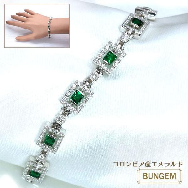 コロンビア産 エメラルド ブレスレット 1 23ct Pt900 Pt850 ダイヤ1 17ct取り巻き 全周宝石 緑 グリーン 匠コレクション 新品 届5 1点もの 1an Luckjewelラックジュエル ヤフー店 通販 Yahoo ショッピング
