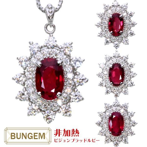 最高 非加熱ピジョンブラッドルビーネックレス Pt950 新品 ネックレス Williamsav Com