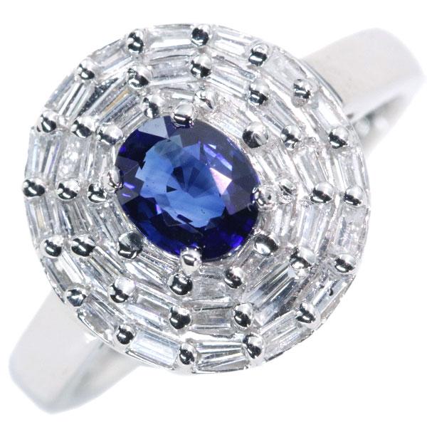 サファイヤ リング/指輪 0.730カラット プラチナ900 PT900 最高峰  