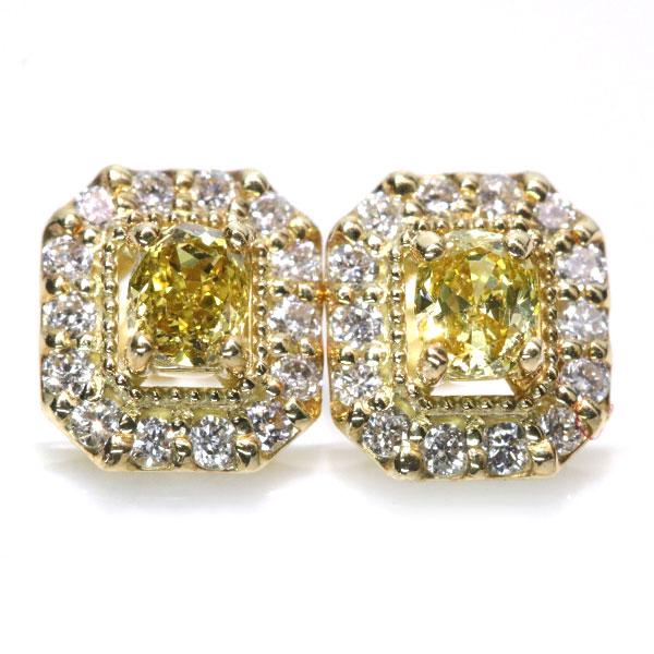 イエローダイヤモンド（イエローダイア） ピアス/イヤリング 0.360  