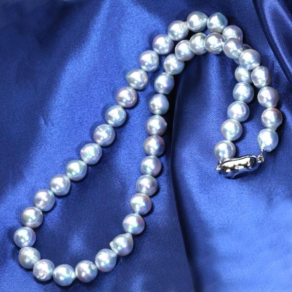あこや真珠(和珠) 8.8-7.5mm SV ネックレス バロックパール あこや真珠(和珠) 8.8-7.5mm SV ネックレス バロックパール
