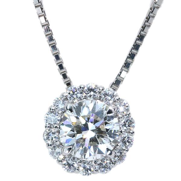 ダイヤモンド ネックレス 1.588ct PT900/PT850 Hカラー SI2  