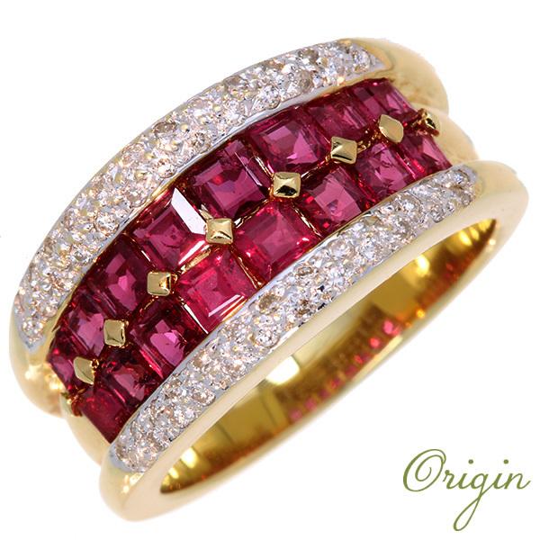 ルビー ダイヤモンドリング ピンキッシュレッド 【公式通販】
