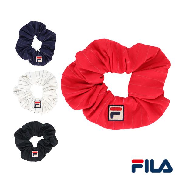 未使用テニスウェア フィラスコート＆揃いのシュシュ FILA（フィラ） メール便発送可 メッセージプリント シュシュ VL9289