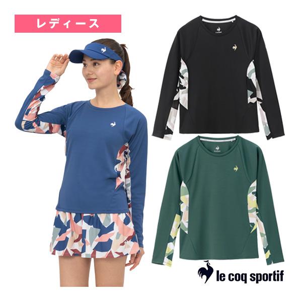 [ルコック テニスウェア（レディース）]エールフォルムグラフィック長袖ゲームシャツ／Aile Forme／レディース（LN4FLT10L） ルコック テニスウェア『レディース』 エールフォルムグラフィック長袖