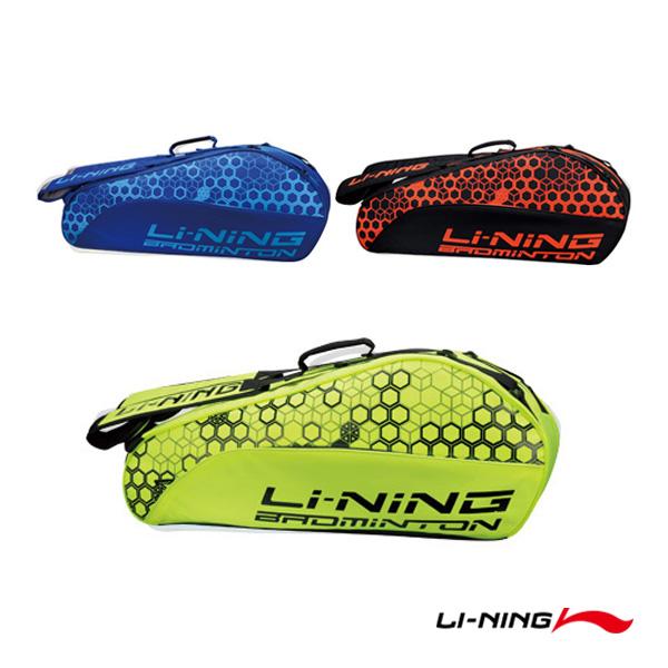 リーニン バドミントンバッグ  ラケットバッグ6／ラケット6本収納可（ABJN018）「テニス・ソフトテニス（軟式テニス）・バドミントン・卓球・ランニング専門店」