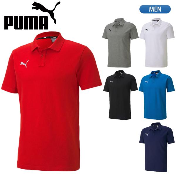 プーマ PUMA ポロシャツ ボタン ショートスリーブ 半袖 Mサイズ 赤 PUMA（プーマ） 半袖 ポロシャツ ワンポイント ロゴ メンズ 656978