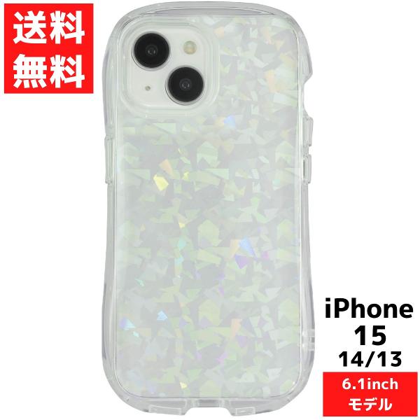 gourmandise iPhone 15 14 13 対応 クラッシュ クリスタルクリア