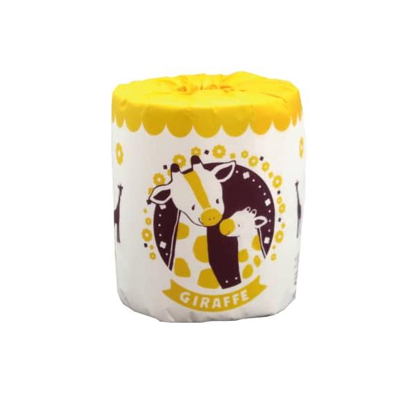 トイレットペーパー　アニマルシリーズ　キリン100個セット販売山積みのディスプレイでイベントを盛り上げます!イベントやセールのバラマキ用にご使用下さい。●ロール(ペーパー)サイズ 114mm×30mダブル(2枚重ね)●ミシン目 ミシン目有り...