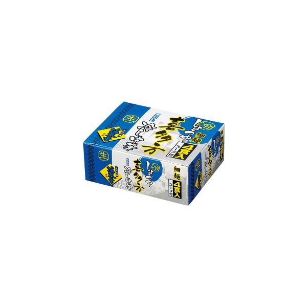 喜多方細麺冷し中華4食入　48箱セット販売ミネラル成分豊富な塩天華を使用した、コシのあるシコシコのちぢれ生麺の冷し中華。酸味の少ないストレートスープ付き。●受注単位 48個 ( 16入 × 3カートン ) ●箱サイズ 62×160×130m...