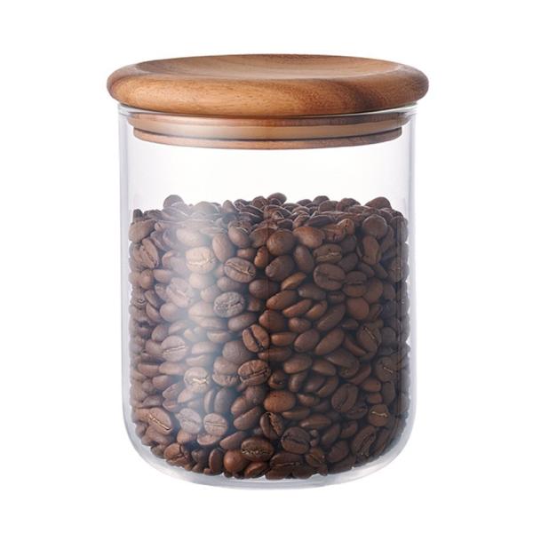 キャニスター 800ml 新モデル 木製フタのぬくもりあるデザイン シリコンパッキンで気密性 耐熱ガラス コーヒー豆 保存 容器 おしゃれ ストレージ Buyee 日本代购平台 产品购物网站大全 Buyee一站式代购 Bot Online