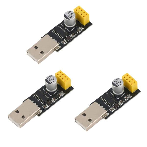 【並行輸入品】HiLetgo 3ピース USB ESP8266 シリアルWiFiモジュール WiFiアダプター ワイヤレス開発ボード CH3