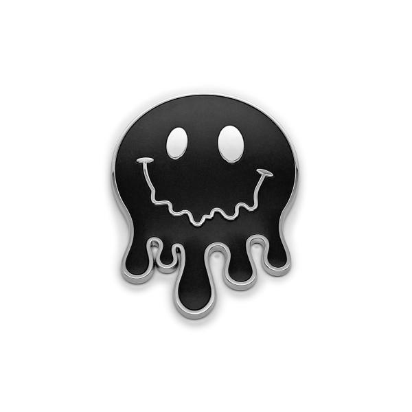【並行輸入品】The Melty Smiley Face Car Emblem Badge in Black