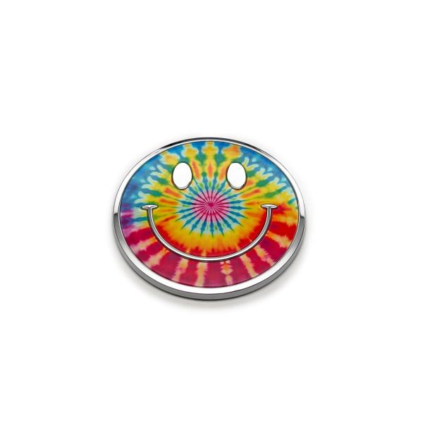 【並行輸入品】スマイリーフェイス カーエンブレムバッジ タイダイ The Smiley Face Car Emblem Badge in Tie
