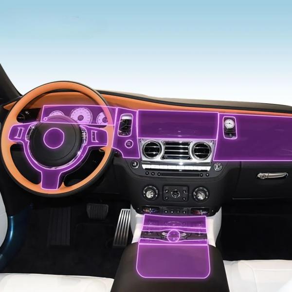 【並行輸入品】Kaecad カーインテリア フィルム ダッシュボード ピアノ ボード シフト センターコンソール傷防止 透明 TPU 保護フィル