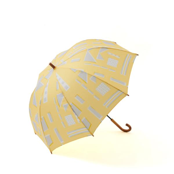 ☆ feeling/yellow ☆ 392 plus m umbrella long 長傘 392 plus m 傘 レディース サンキューニプリュスエム 60 大きめ 長傘 60cm 60サイズ