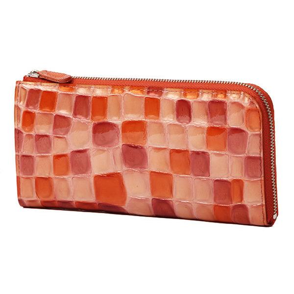 ☆ 4900.ピンク 長財布 レディース L字ファスナー Arukan アルカン