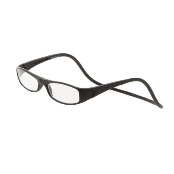☆ マットブラック ☆ 度数1.5 クリックリーダー 老眼鏡 ユーロ Clic readers シニアグラス リーディンググラス シニア 老人 おしゃれ シ