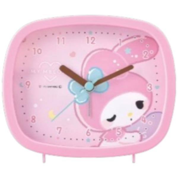 ☆ むにゃっとマイメロディ キャラクター スクエアクロック 目覚まし