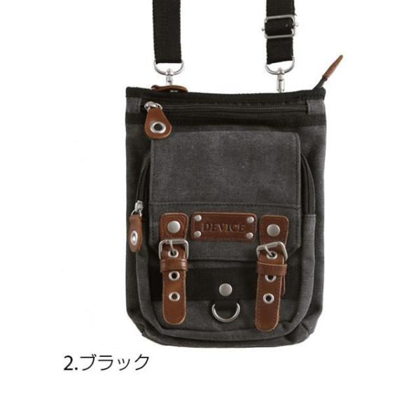 ☆ 2.ブラック キャンバー DEVICE ボディバッグ メガ ヒップバッグ バッグ 定番 キャンバス シザーバッグ チョークバッグ 7インチタブレッ