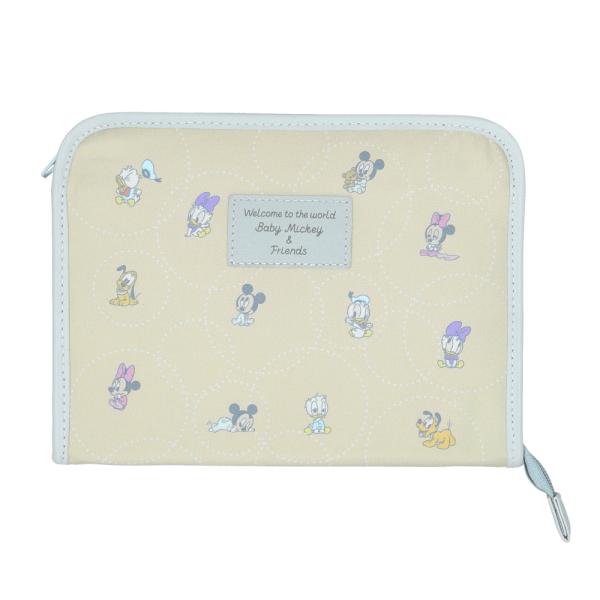 他サイト： ☆ ベビーミッキー＆フレンズ ☆ ファスナージャバラ マルチケース マルチケース ジャバラ お薬手帳 母子手帳ケース 母子手帳カバーの商品画像