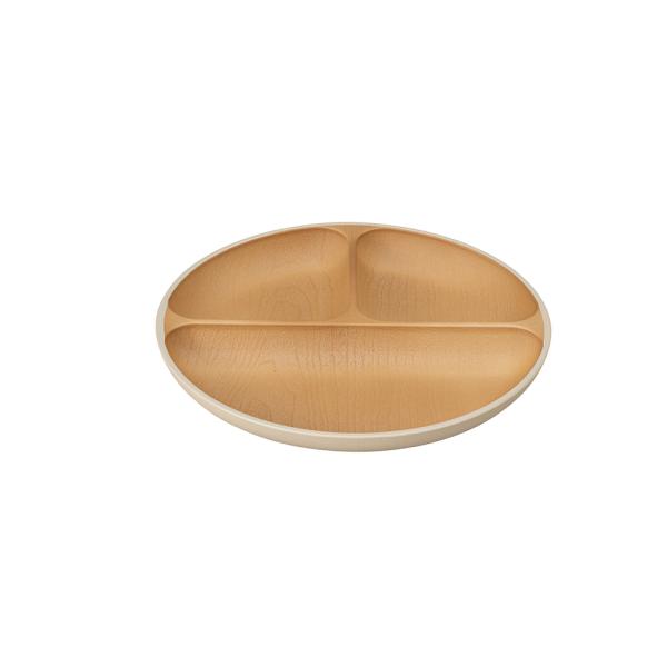 他サイト： ☆ アイボリー ☆ earth color 抗菌 ランチプレートS ランチプレート 食洗機対応 仕切り皿 ワンプレート 皿 仕切り 仕切りプレートの商品画像