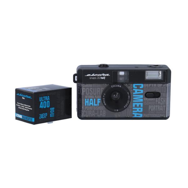 ☆ Black ☆ Escura snap Half 35 camera フィルムカメラ ハーフ ハーフサイズ カメラ ハーフカメラ Escura snap Half 35 camera