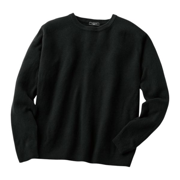 ☆ ブラック Mサイズ カシミヤタッチ柔らかセーター セーター カシミヤ