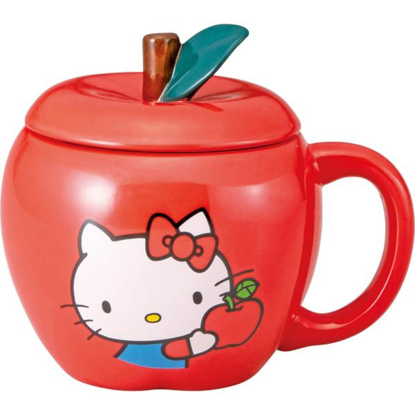 （レア！）Hello Kitty マグカップ ・茶こし・フタ ☆ ハローキティ フタ付きマグ マグカップ フタ付 キャラクター マグ