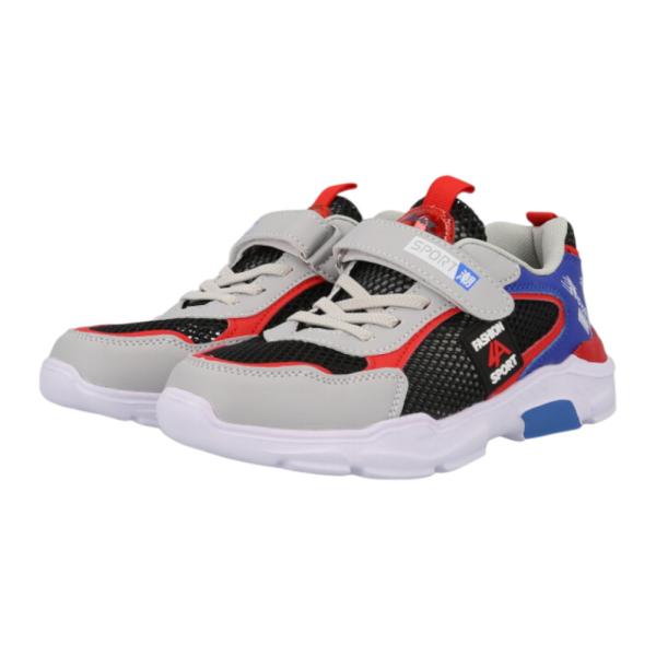 バスケットシューズ ハイカット ネイビー/レッド lucky13_g6366-39size-1910redblue