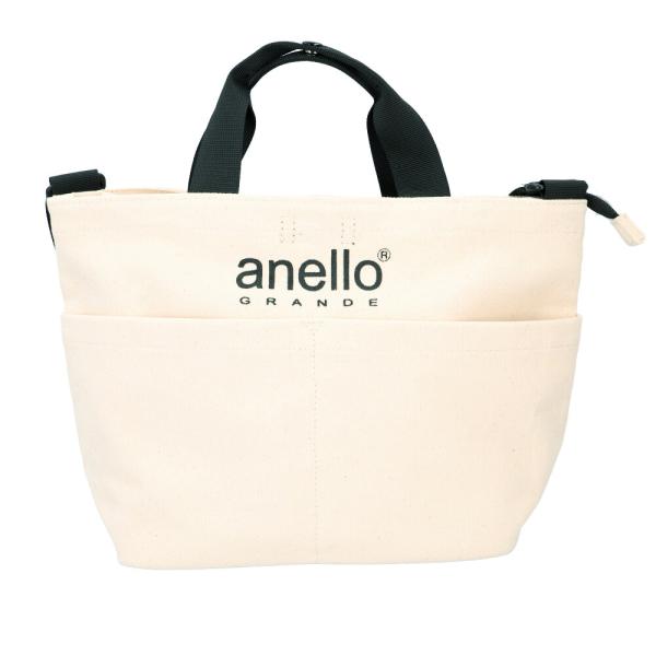 ☆ IV.アイボリー anello コットンキャンバスCT 2WAYトート GT-H2426Z