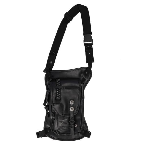 ☆ ブラック ☆ DEVICE strong 2way レッグポーチ DEVICE バッグ HGS10048 レッグバッグ バイク レッグポーチ ウエストバッグ メンズ
