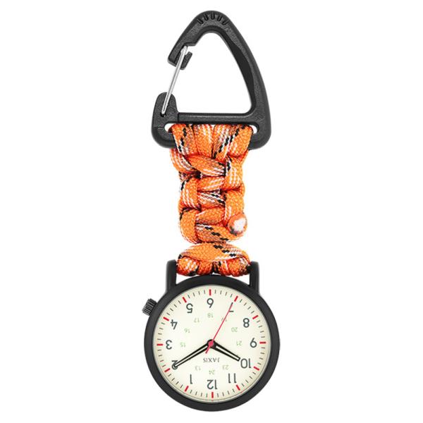 ☆ パラコード.オレンジ J-AXIS ジェイアクシス カラビナ時計 時計
