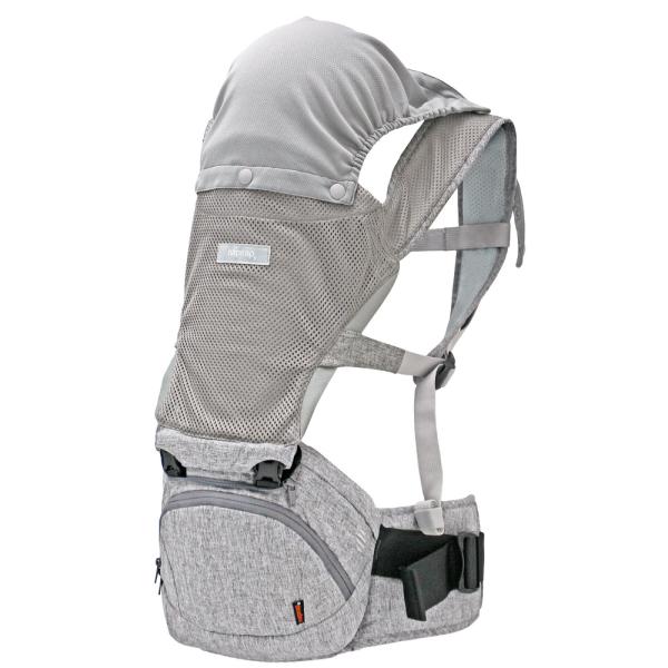 他サイト： ☆ メランジグレーエア ☆ napnap たためるヒップシートTranダブルショルダーヒップシート ヒップシート 抱っこ紐 napnap ナップナップの商品画像