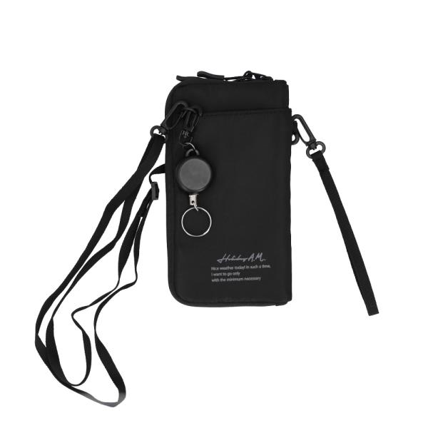 ☆ ブラック ☆ Holiday A.M. ホリデーエーエム KB155 ワンマイルポーチ スマホショルダー 財布 スマホ ポーチ ショルダー