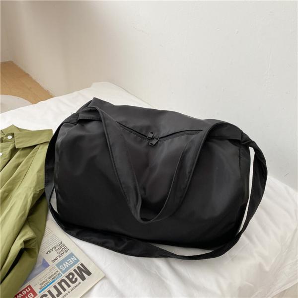 ☆ ブラック ショルダーバッグ kbag57 ナイロン 大きめ マザーズバッグ