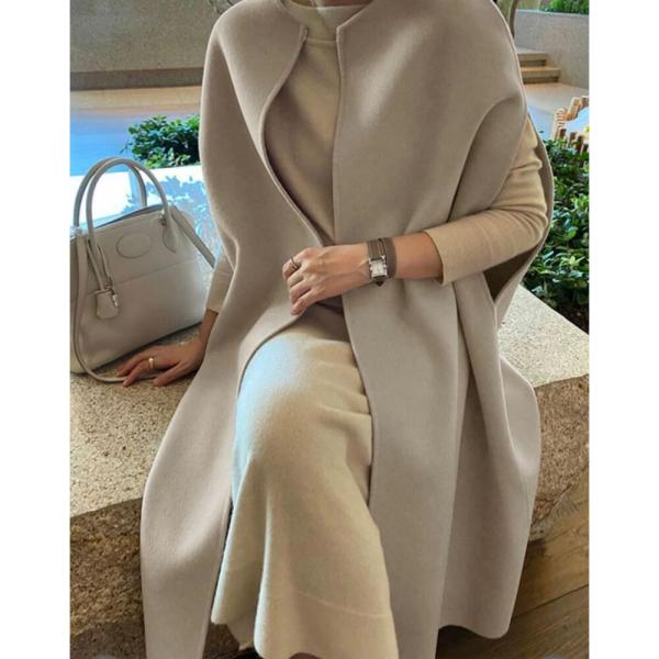 ☆ アイボリー ケープ風 ジャケット kcoat900 ケープ コート