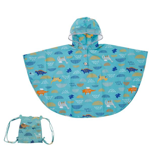 他サイト： ☆ ダイナソー ☆ kukka hippo クッカヒッポ レインポンチョ 90cm レインコート ポンチョ キッズ クッカヒッポ 90cm 90センチ レインウェアの商品画像
