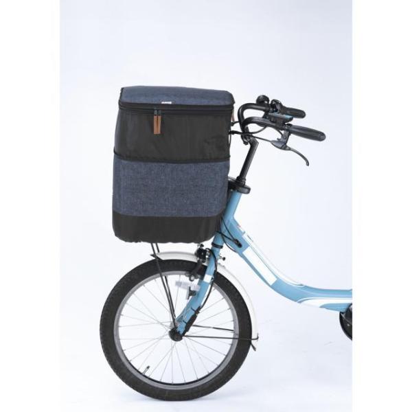 他サイト： ☆ ネイビー 自転車 かご カバー 前 通販 かごカバー カゴカバー バスケットカバー カゴ バスケット 2段式 前カゴ 前かご フロントバスケの商品画像