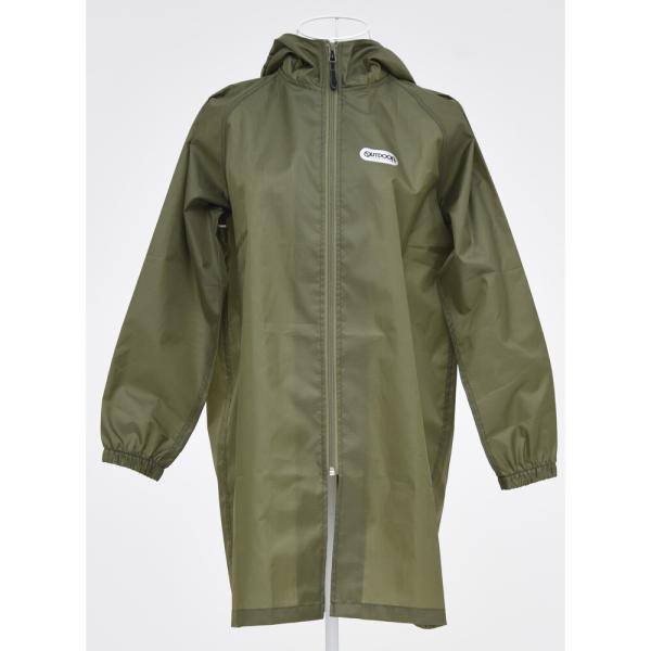 ☆ カーキ2 150cm Outdoor Products キッズレインパーカー