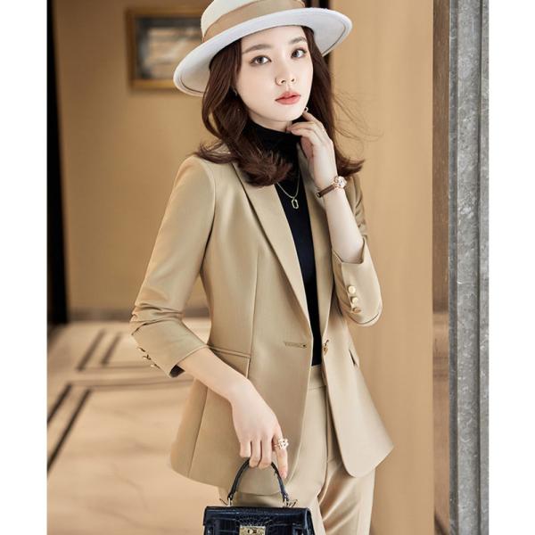 ☆ キャメル L レディーススーツセット pkyan8866 レディース