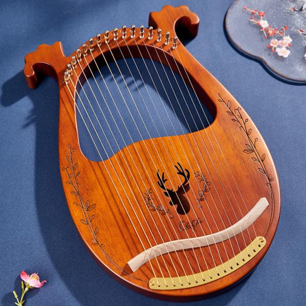 美品】36弦 ボーデンライアー ライヤー choroi ハープ 竪琴