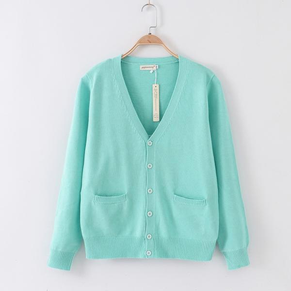 ☆ スカイブルー ☆ Sサイズ ☆ カーディガン pmyvest07 スクールカーディガン メンズ レディース 男子 女子 カーディガン 綿
