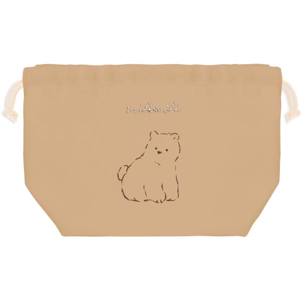 他サイト： ☆ 89083クマ ☆ ランチ巾着 弁当袋 巾着 モコモカ クーリア ランチ巾着 巾着袋 お弁当袋 ランチバッグ 弁当入れ きんちゃく袋 大人の商品画像