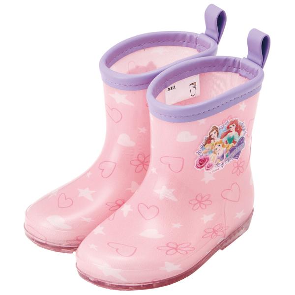 SKATER スケーター レインブーツ シューズ 長靴 子供用 ディズニー プリンセス 反射テープ付 16cm RIBT16-A (プレゼント 入園祝い 入学祝い 子供 女の子 雨具)