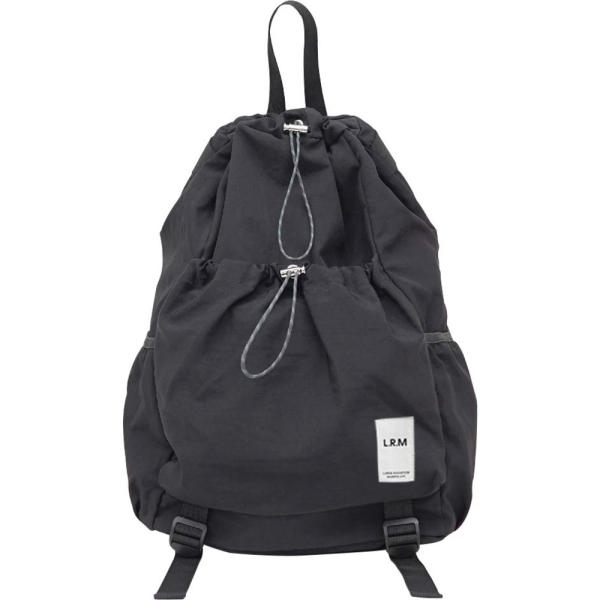 ☆ ブラック ☆ L.R.M ドロスト巾着リュック LRM バッグ RK-1172 リュック ドロストバッグ リュックサック デイパック バックパック