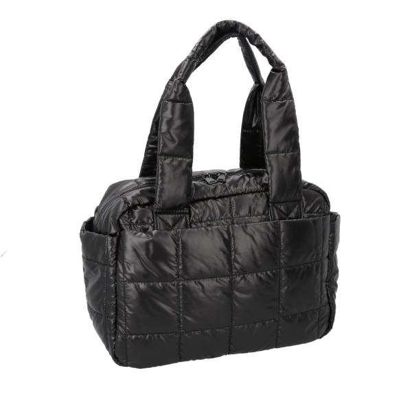 黒いキルティングトートバッグ ☆ ブラック Rename キルティング トートバッグ a4 レディース 大容量