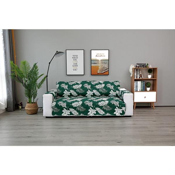 ☆ ダークグリーン ソファーカバー 二人掛け sfd02 肘あり 2人掛け